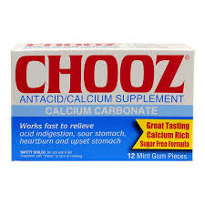 CHOOZ ANTIACID 12 MINT GUM