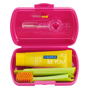 CURAPROX TRAVEL SET MAGENTA RED