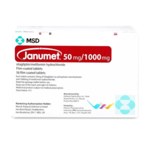 JANUMET 50 MG/1000 MG 56 TAB