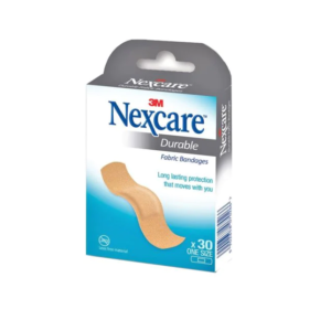 ضمادات نيكسكير المتينة المصنوعة من القماش، 30 ضمادة، مقاس واحد