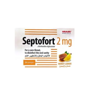 SEPTOFORT 2MG HONEY LEMON 24 LOZENGES