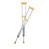 UNDER ARM CRUTCHES ALUMINIUM (LARGE)